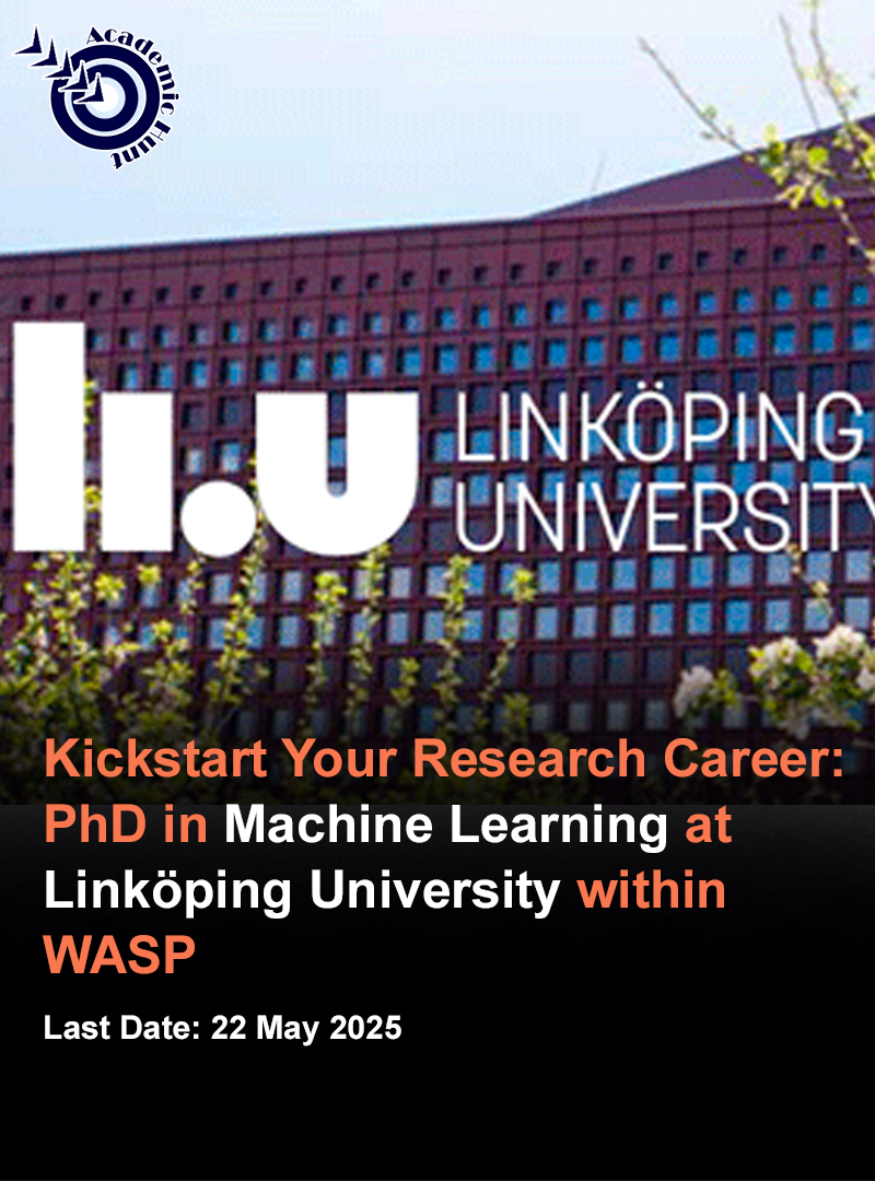 Kickstart Your Research Career: PhD in Machine Learning at Linköping University within WASP